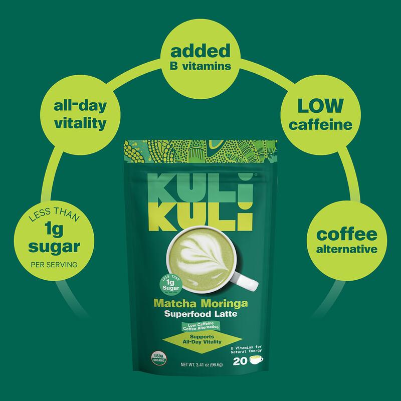 Organic Superfood Latte, Matcha Moringa, 3.41 oz (96.6 g)