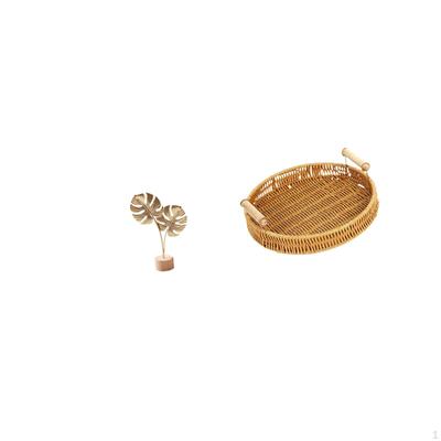 Nordic Abstract Metal Sculpture with Woven Fruit Basket Design Ornament for Home Party And Desktop