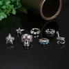 Halloween Snake Skull Owl Animal Ring Set 7-piece Set