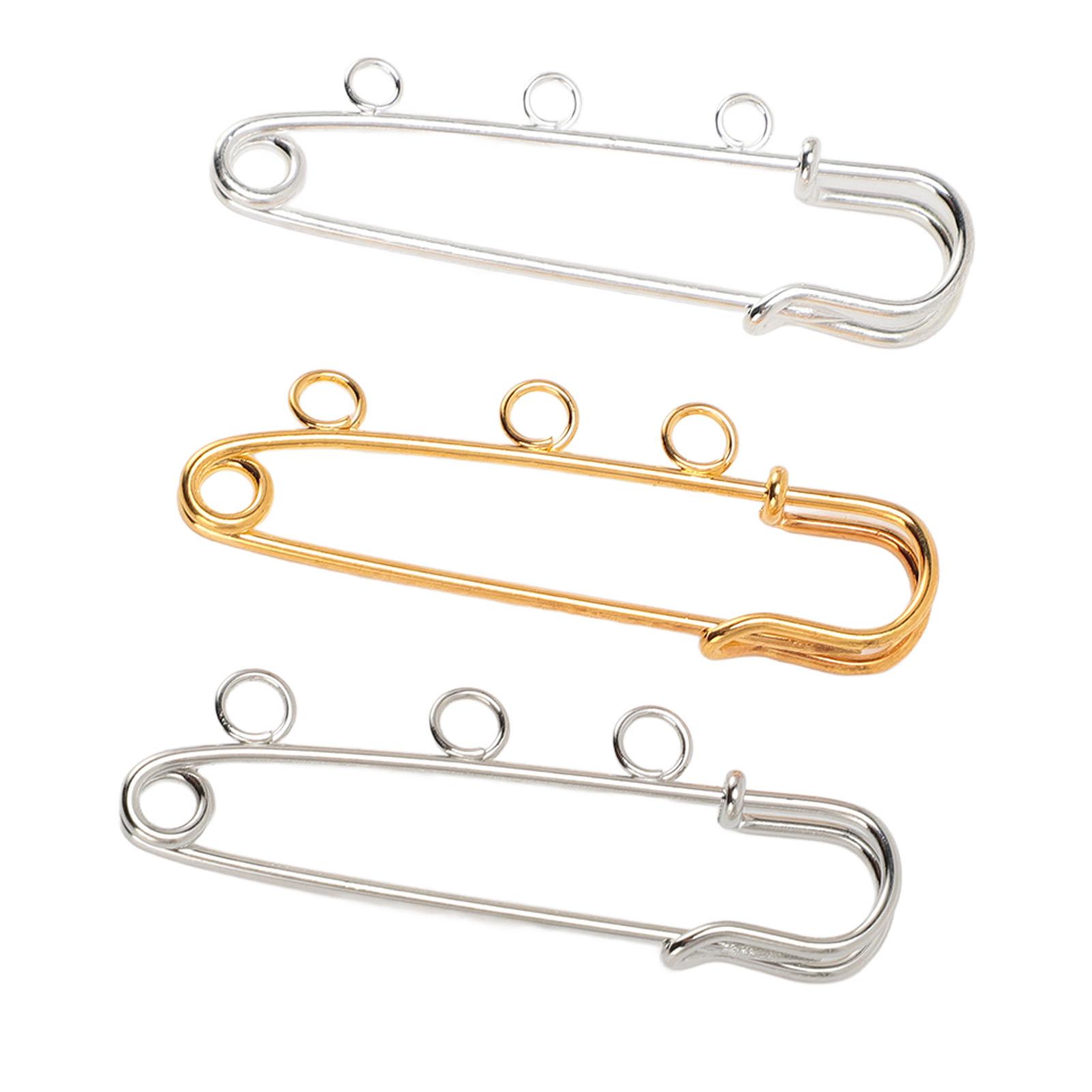 

30 шт. булавок для броши с 3 отверстиями, безопасные булавки, булавки для килта повышенной прочности, застежки для рукоделия, шитья одежды, одеяла