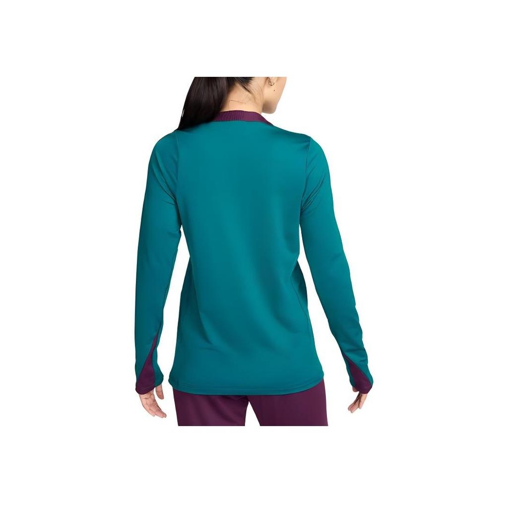 Nike Dri-FIT Paris Saint-Germain Outdoor Casual Sports Crew Neck Long Sleeve T-Shirt Women Tops Earth-Green FN9529-382