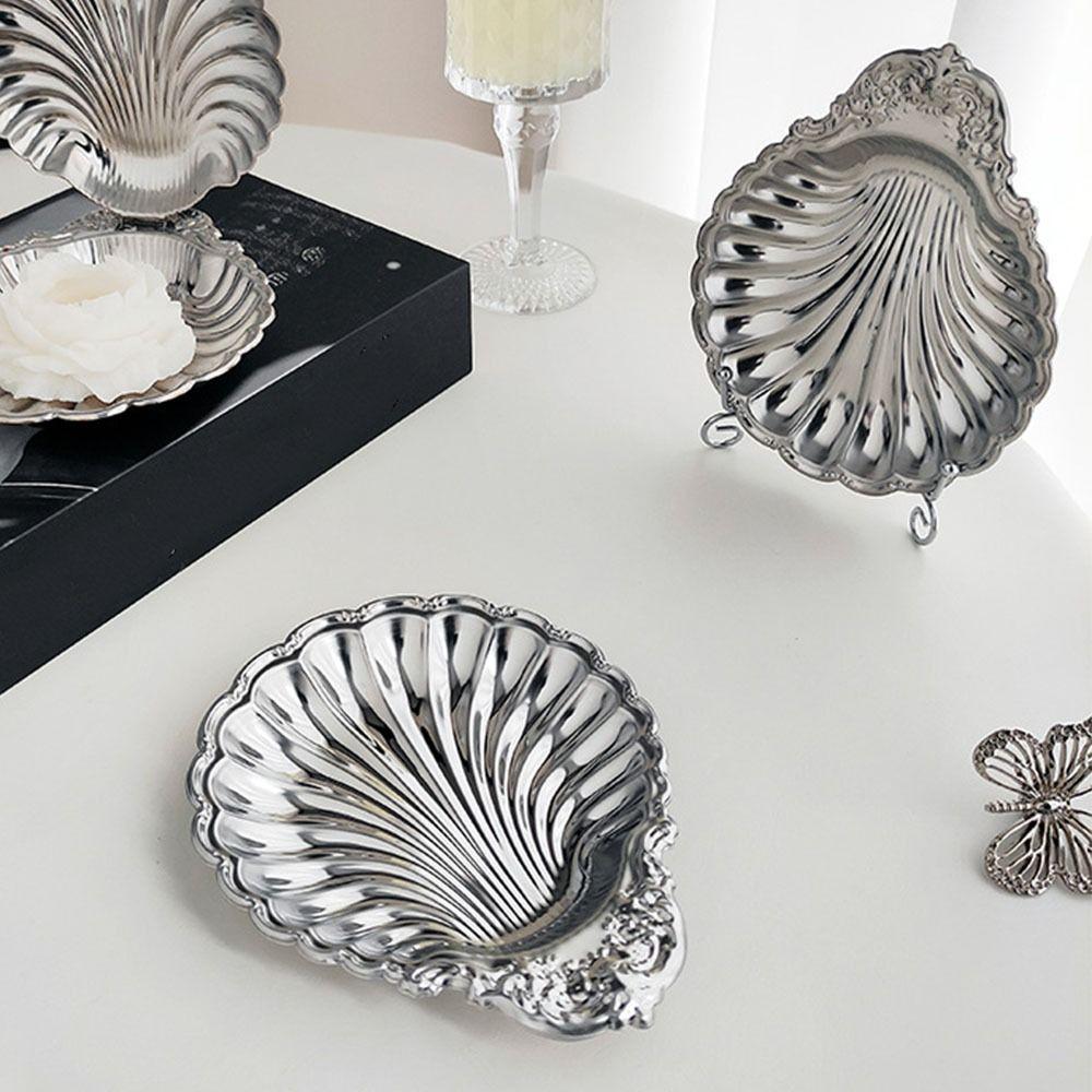 Piatto da Dessert Vintage a Forma di Conchiglia Piatto a Forma di Conchiglia Vassoio Porta Gioielli Decorazione da Tavola