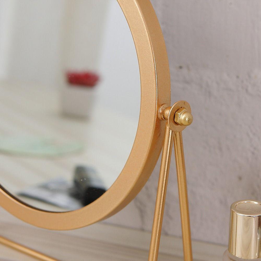 High-definition Rotating Desktop Mirror European-style Dormitory Beauty Mirror  Dressing