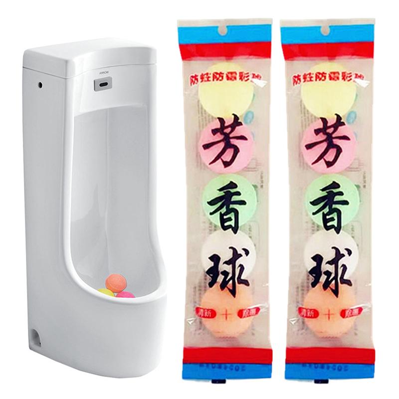 1/3/5 Bags Standing Urinal Toilet Deodorizing Balls Eliminates Odor Mold Proof Easy Flushing Practical Toilet Spirit Freshener