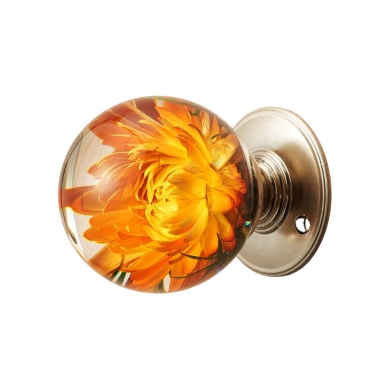 Unique Resin Dressers Knob Kitchen Cabinet Door Handle Wardrobe Pulls Crystal Ball Door Knob Furniture Hardware