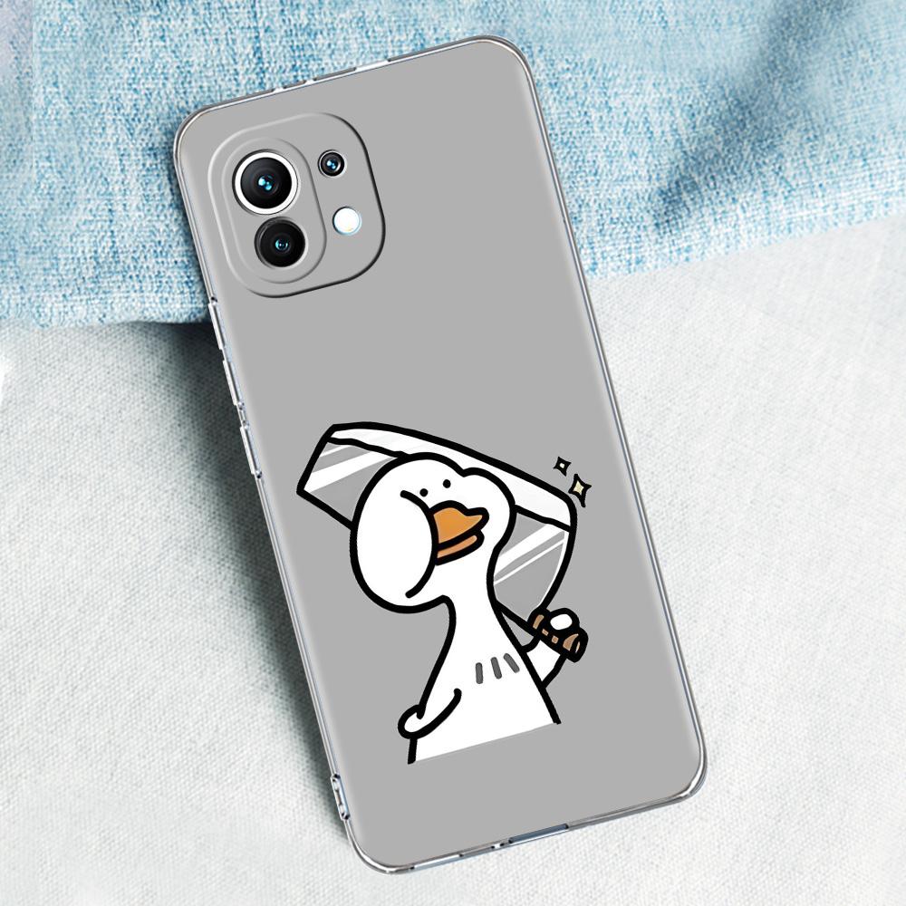 Case For Xiaomi Mi 15 14 13 12 11 Lite 15T 13T 12T Pro Poco X7 X6 X5 Pro 5G X3 NFC F7 F6 F5 Cover Funny Cute Duck Fashion Couple