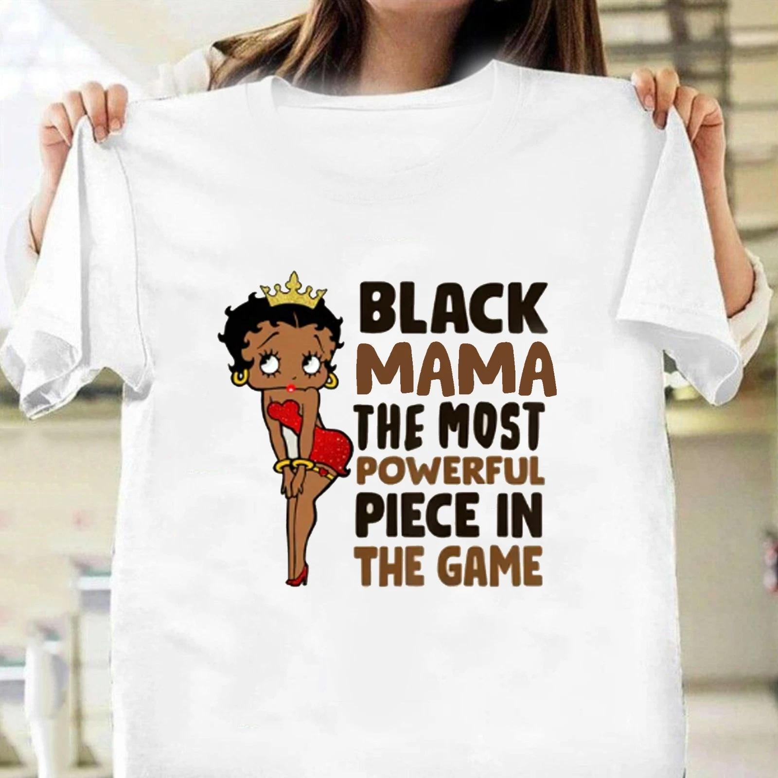 Black Mama The Most Powerful Tee, Black Betty Boop Queen Tee, Mother s Day Gift 2XL