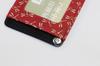 Inden Indenya Yushichi Uehara Indenya Genuine Leather Pass Holder Commuter Holder Model Number 2525 Red Ground X White Lacquer Dragonfly Pattern