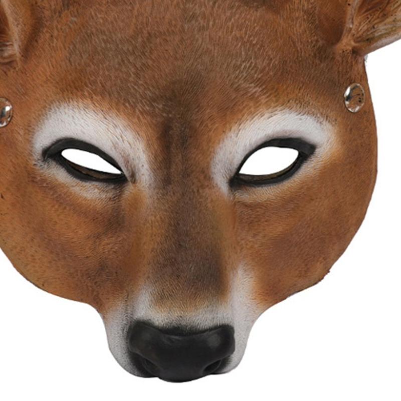 Halloween Christmas Deer Dress Up Party Props Mask Halloween Carnival Party Bar Nightclub Costume Half Face Cosplay