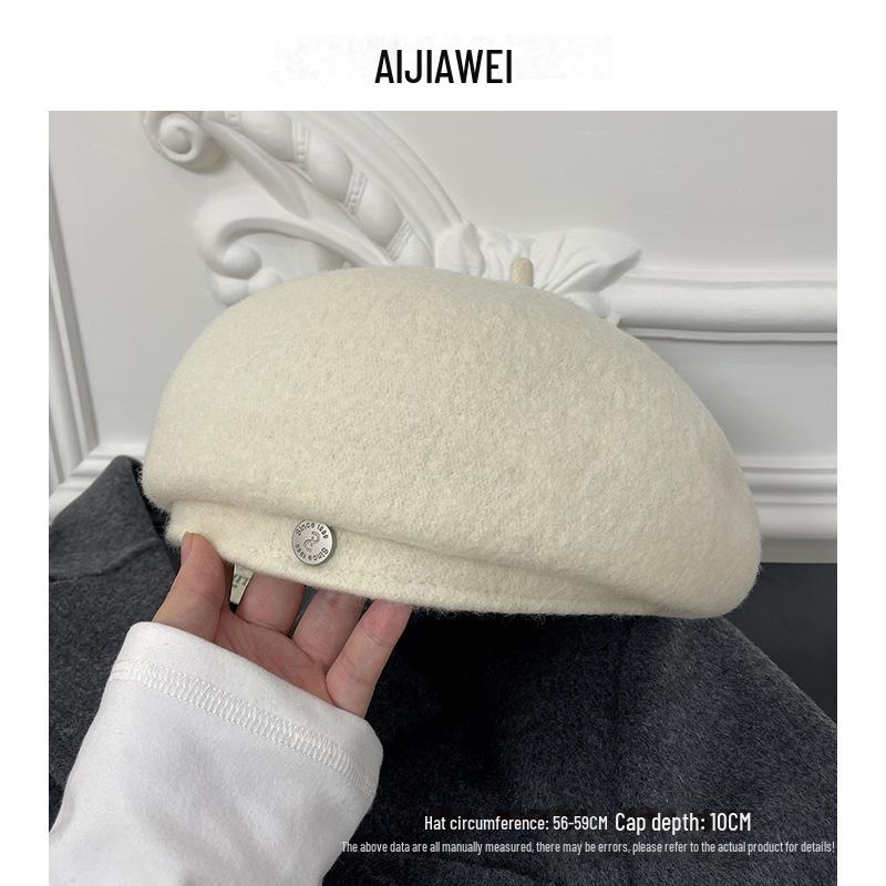 

Женский серый шерстяной берет: Новая модель свободного кроя в корейском стиле для осени/зимы — теплая, стильная и универсальная. One Size