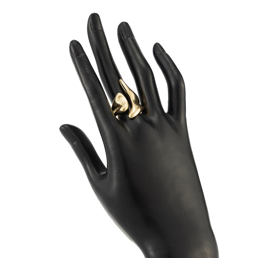 Y2K Pointed Heart Open Ring for Women Simple Metal Glossy Irregular Finger Ring Exquisite Vintage Casual Versatile Jewelry Gift