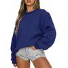 Women's Casual Fashion Round Neck Long Sleeve Sweatshirt