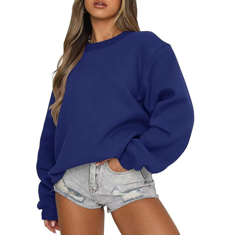 Women's Casual Fashion Round Neck Long Sleeve Sweatshirt