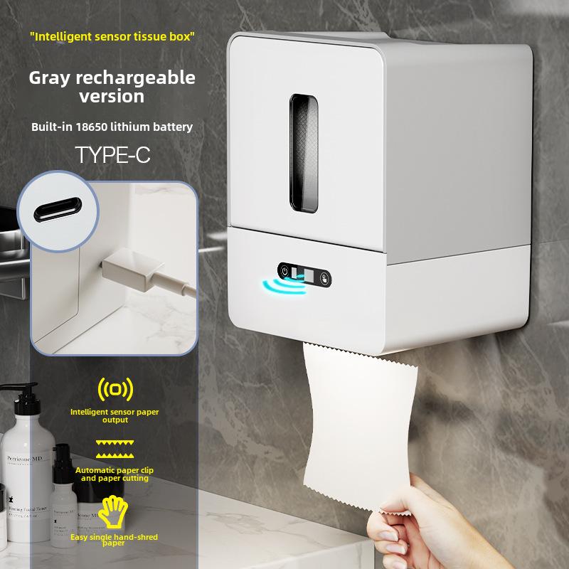 Smart Wall-Mounted Automatic Toilet Paper Dispenser