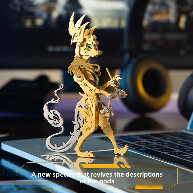 3D Puzzle Cartoon Metal Model Building Kits for Adults Mechanical Animals Jigsaw DIY Assembly Toy Children Gift P521