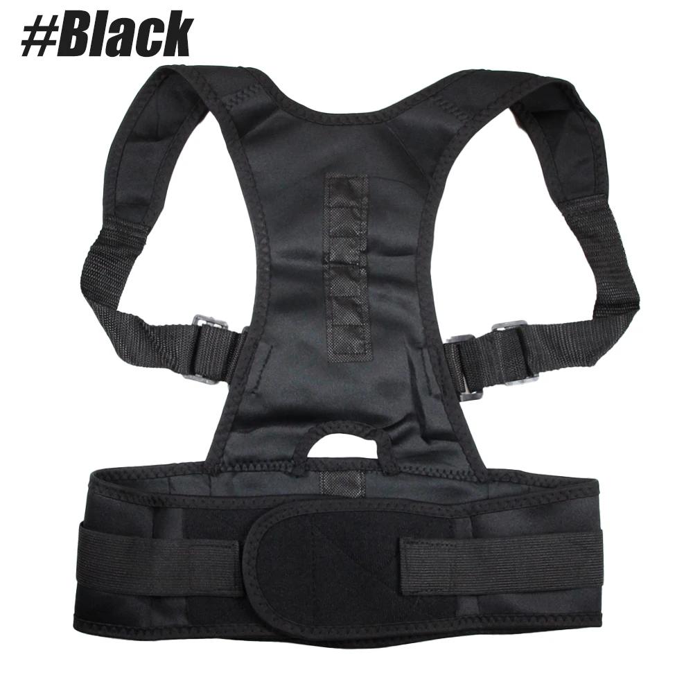 

Magnetic Therapy Posture Support Back Brace -Adjustable Posture Corrector Brace Shoulder Back Support Belt- Relieves Neck, Back S
