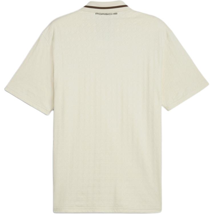 Puma Porsche Racing Series Statement Retro Minimalist Loose Fit Short Sleeve Polo Shirt Men tops Snow-White 624551-02