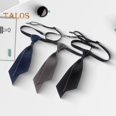 Krawatte für Damen und Herren, verstellbar, elastisches Band, einfarbig, Abschluss-Fliege, Bank-/Hotel-Hemd-Krawatte, formelle Kleidung, Accessoire