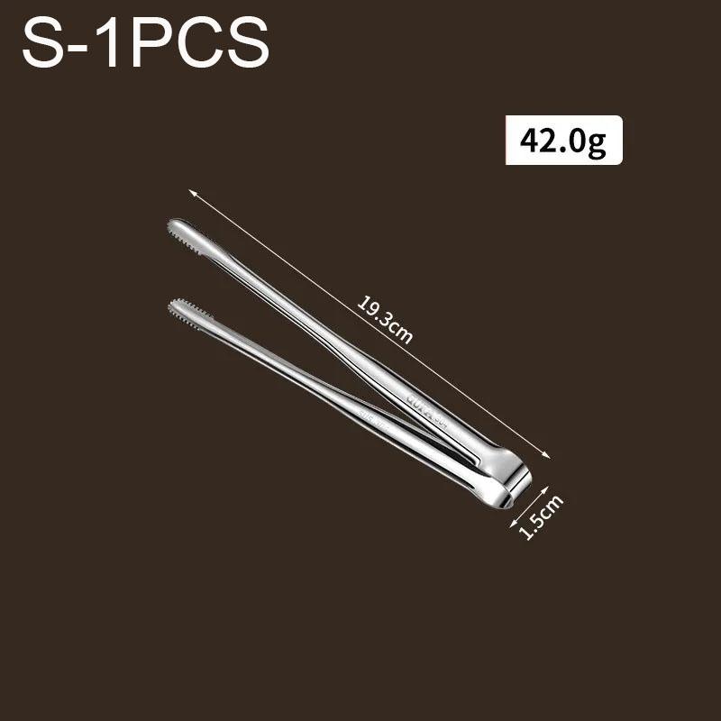 Grill Tongs Stainless Steel Food Tongs For BBQ Cooking Utensils Tongs Silver Non-Slip Tongs Camping Supplies Kitchen Tongs