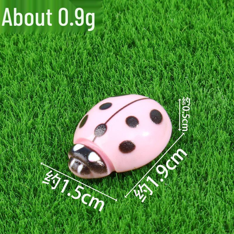 Multi-color Resin Ladybug Ornaments for DIY Jewelry and Crafts