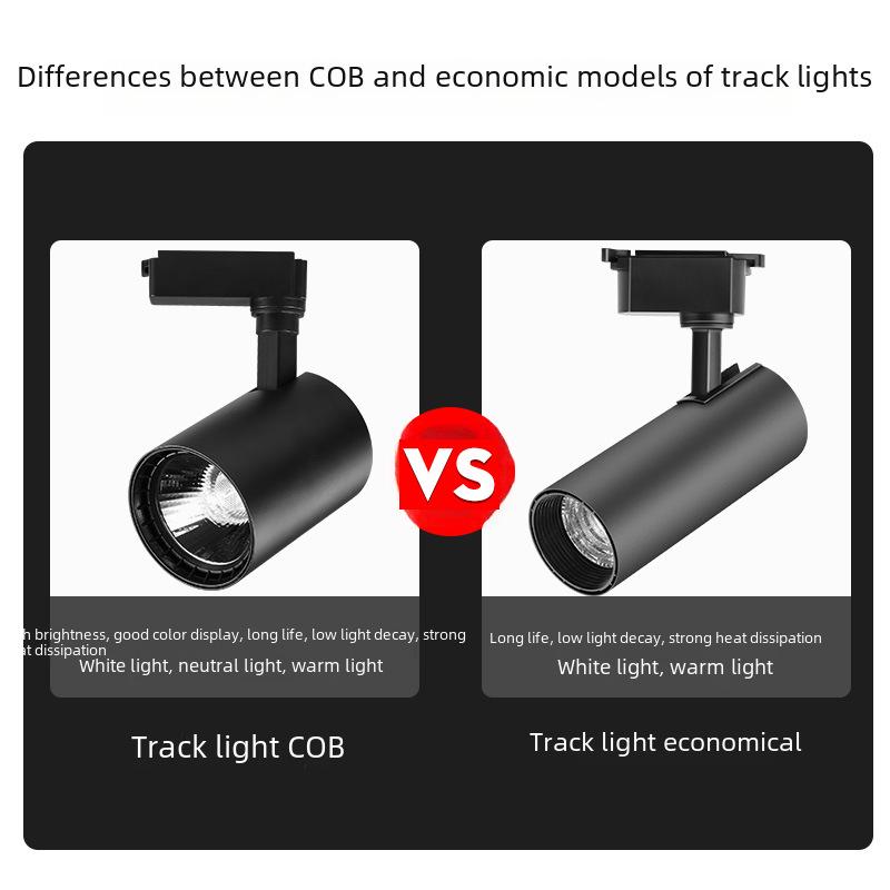 Commercial COB LED Track Lighting for Clothing Stores and Exhibitions