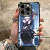 Fate Zero Stay Night Saber Plating Phone Case For Iphone 16 17 Pro Max Air 16E 14 15 Plus 12 13 Mini Anti-Fall Airabag Cover