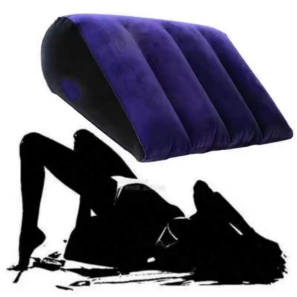 Inflatable Sex Pillow Cushion  Sex Furniture PVC Flocking Silicone Pillows Couple Travel Supplies SM Sex Game Assist Sextoy