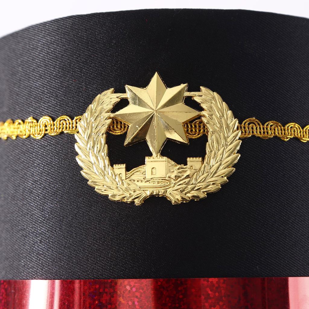Performances Adult Honor Guard Hat for Halloween Drum Majors Photoshoots Hat