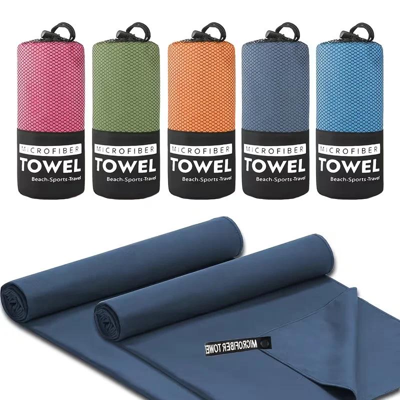 Toalha de Praia de Microfibra de Secagem Rápida – Leve, à Prova de Areia e Absorvente para Viagem, Natação, Yoga, Academia e Acampamento