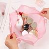 New Large Capacity Mesh Makeup Bag Handheld Transparent Cosmetic Bag Waterproof Zipper Storage Pouch Travel