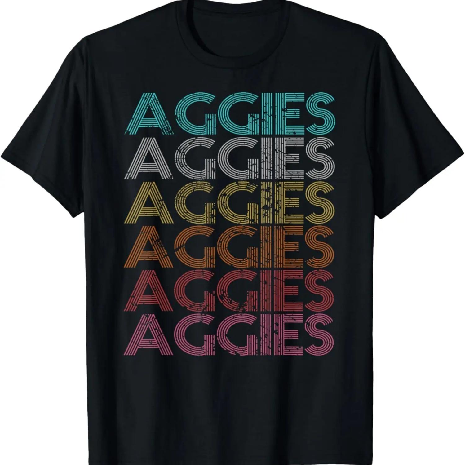 Retro Vintage Aggies T-Shirt S чёрный
