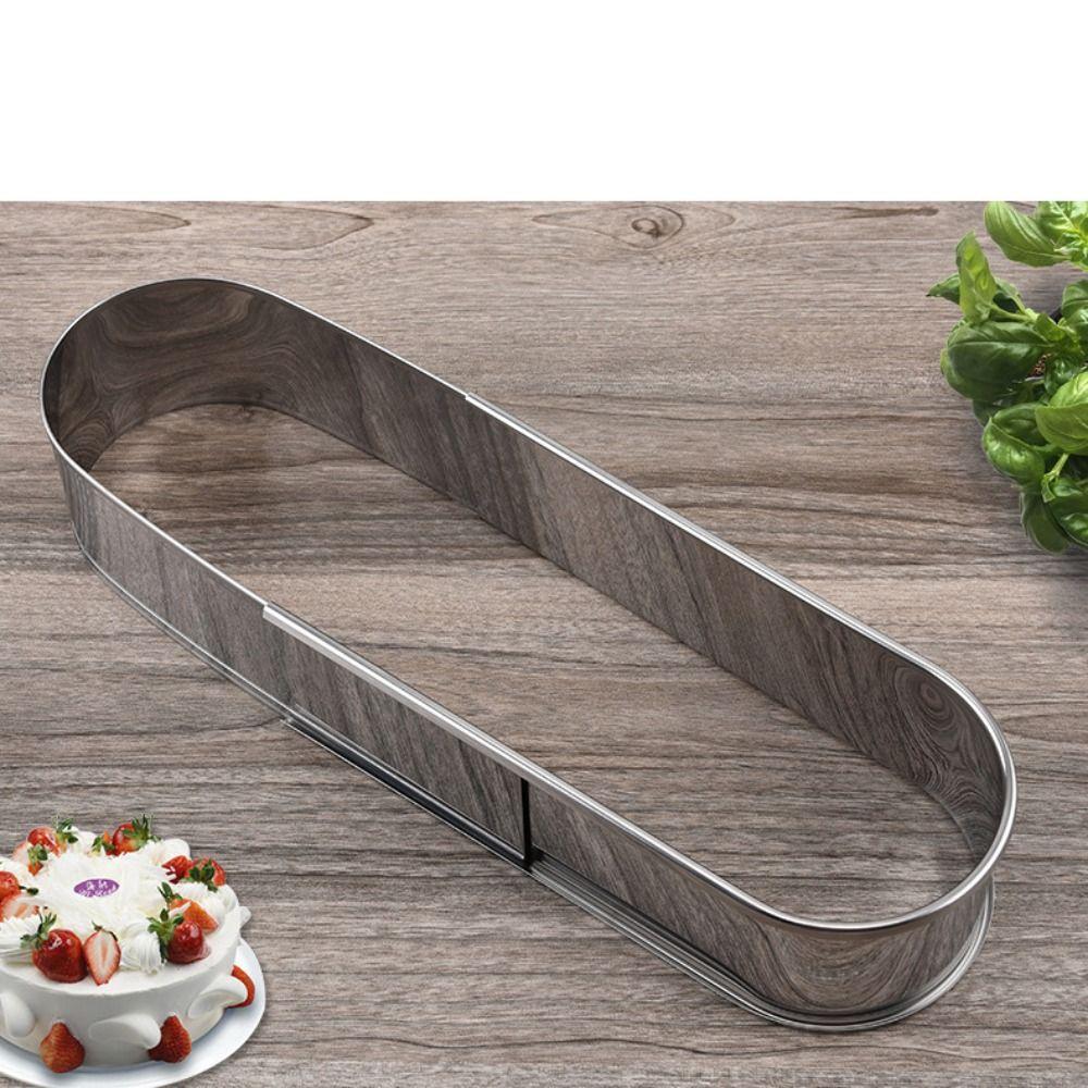 Telescopic Stainless Steel Baking Mould DIY Dessert Baking Mould Mousse Cake Ring  Home Bakery
