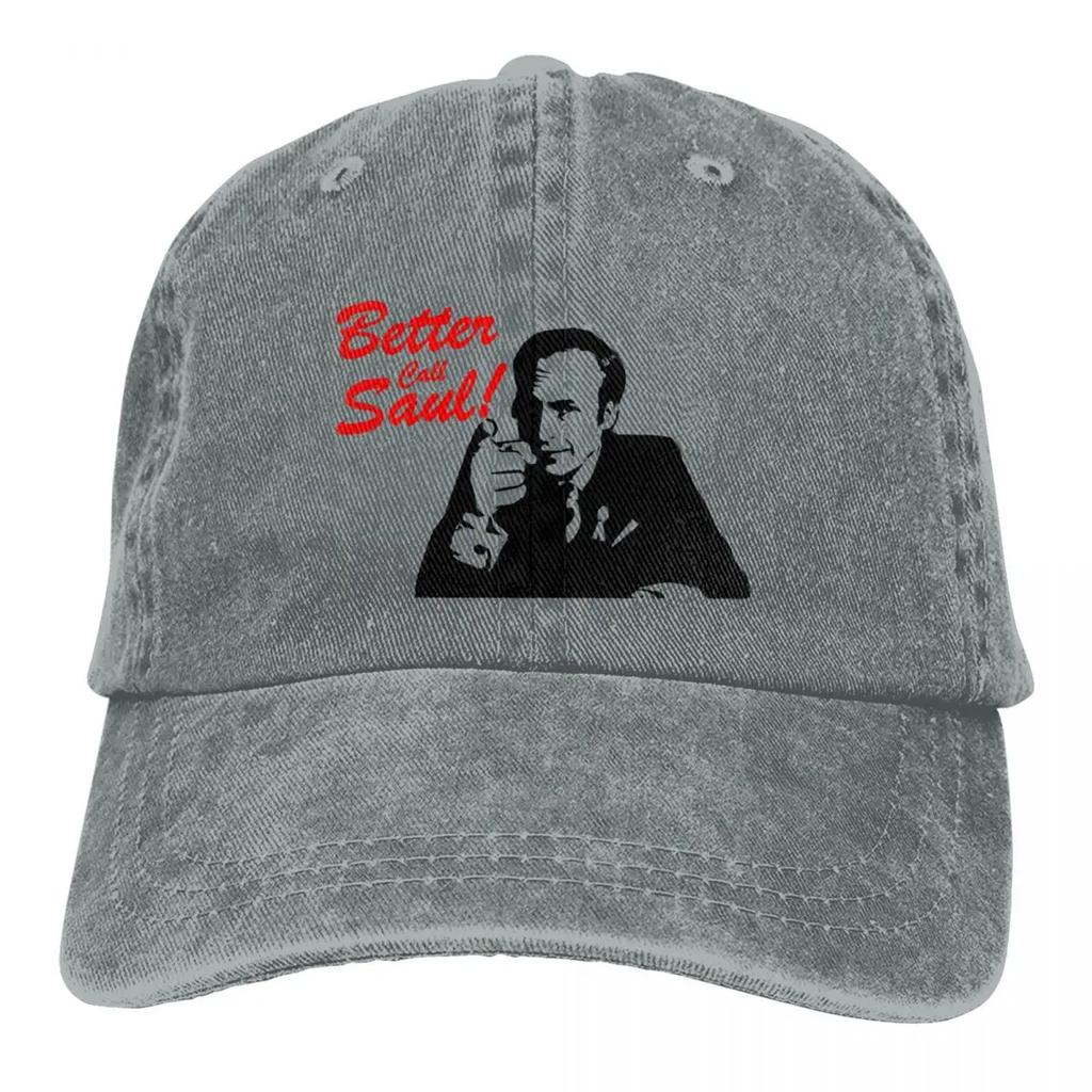 Better Call Saul Goodman Rolig Advokat Basebollkeps Saker Vintage Sliten Tvättad Huvudbonad Herr Dam Utomhus
