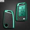 עבור פולקסווגן פולו גולף 7 MK7 טיגואן עבור סקודה אוקטביה קודיאק קארוק עבור סיאט אטקה כיסוי נרתיק למפתח רכב מגן מחזיק מפתחות