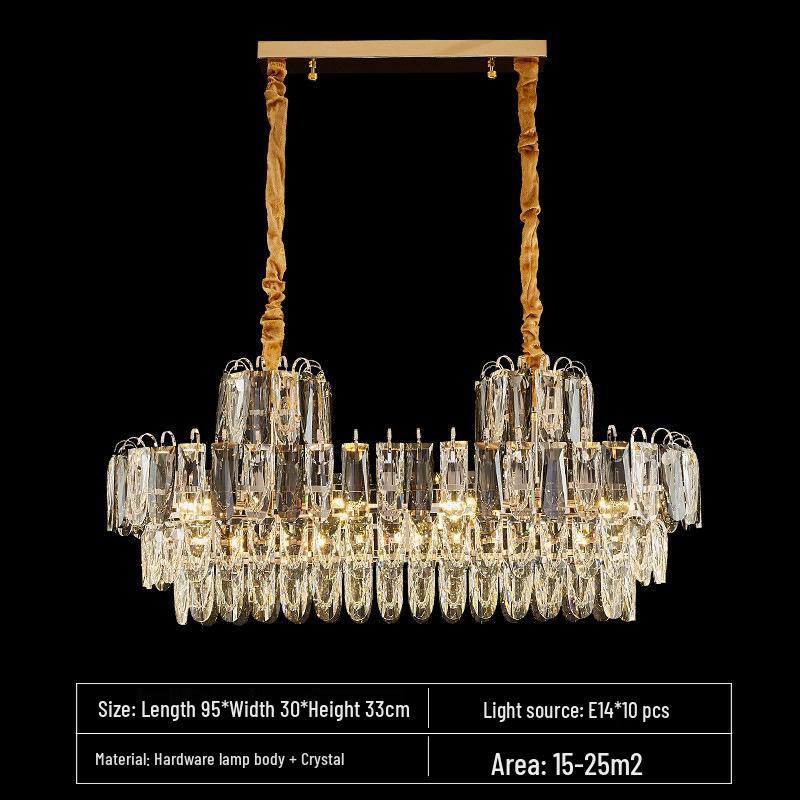 2025 Modern Minimalist Crystal Chandelier for Living and Dining Rooms