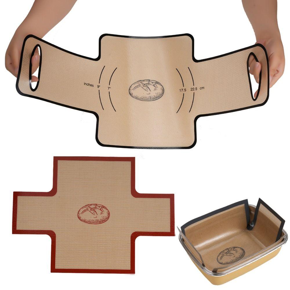 

Антипригарний силіконовий слінг для хліба для голландської печі Багаторазовий кухонний інструмент Новий килимок для випікання Хліб на заквасці 37*27cm Grey