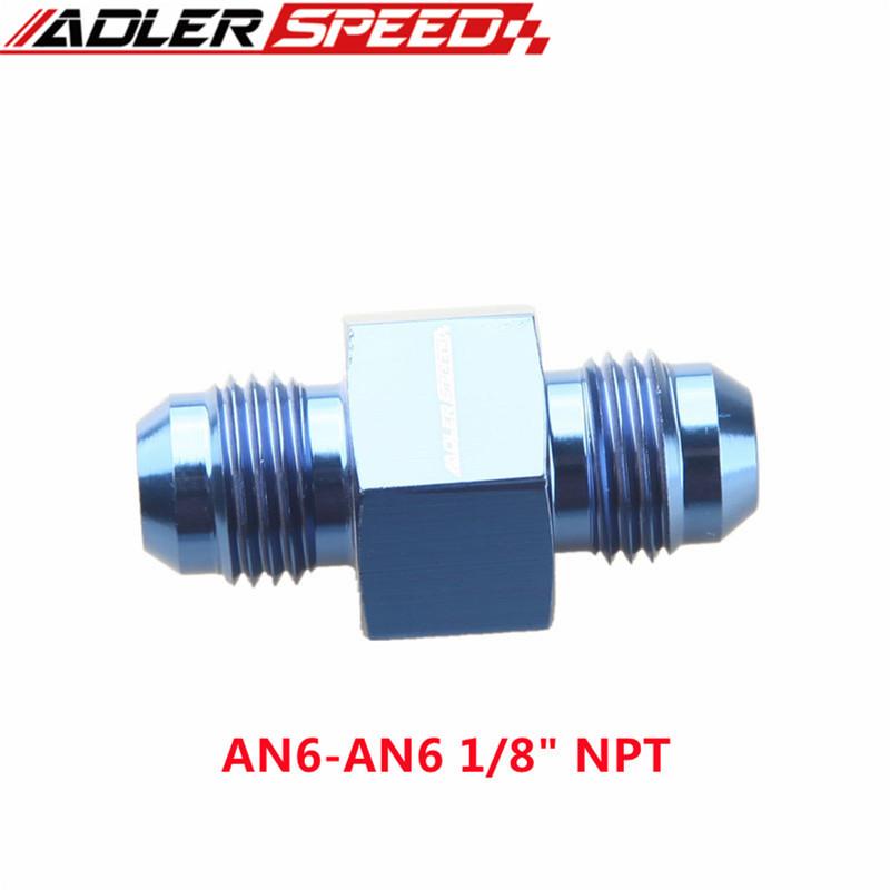AN4 AN6 AN8 AN10 Male To Female 1/8" NPT Gauge / Sensor Side Port Adapter Oil Fuel Fitting Hose End