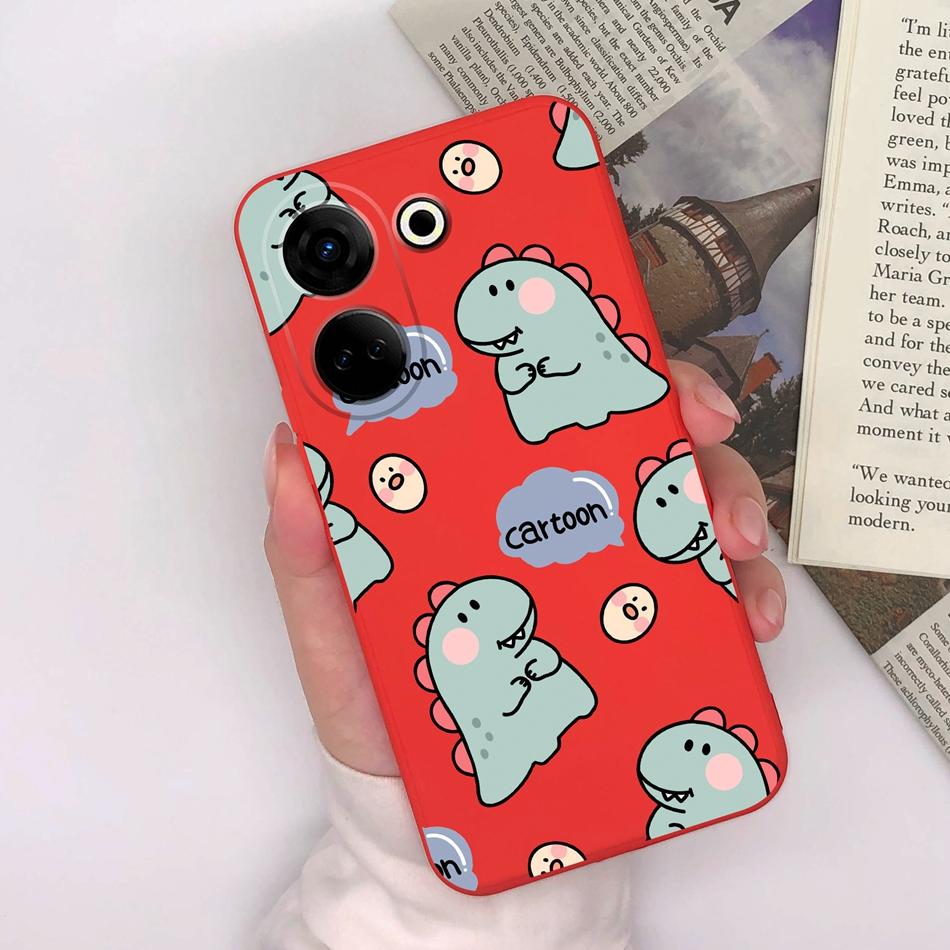For Tecno Camon 20 Pro 4G 5G Phone Cases Cute Design Matte Silicone Shockproof Black Cover For Tecno Camon20 20Pro Bumper Capa