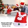 Unisex Weihnachtsmütze Kinder Neujahrsparty Beanie Batteriebetrieben Leuchtende LED Leuchtend