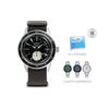 SEIKO Presage Mechanical Movement Genuine Leather Strap Watch Men's Watches Black Dial SSA451J1