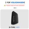 Genuine Leather Car Key Case Cover Key Bag For VW Volkswagen Golf 8 MK8 ID.3 ID.4 Cupra Skoda Octavia A8 Protect Set Accessories
