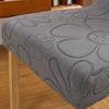Solid Color Chair Cover Dustproof Non-Slip Floral Pattern Decorative Chair Cover Best Seller High Elasticity Dining Protector