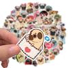 100 Cartoon Animal Pug Doodle Stickers Personalized Decoration Computer Suitcase Waterproof and Removable