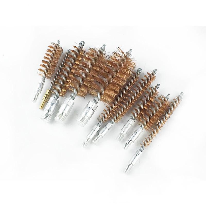 Aluminum Alloy Double Handle Cleaning Tool Set with Cotton & Steel Wire Brushes