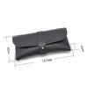 1Pcs Glasses Case Women Leather Soft Glasses Bag Fashion Portable Sunglasses Box Bag Accessories Eyeglasses Case Sunglasses Box