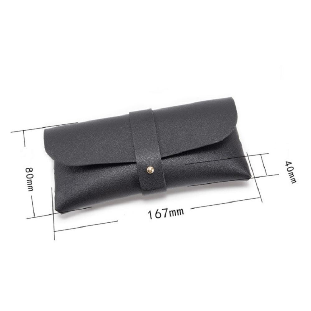 1Pcs Glasses Case Women Leather Soft Glasses Bag Fashion Portable Sunglasses Box Bag Accessories Eyeglasses Case Sunglasses Box