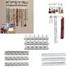 9 Organiser W/ Hook Wall Mount Accesorries Hanger Plastic for Earrings Necklaces Storage Home Rings