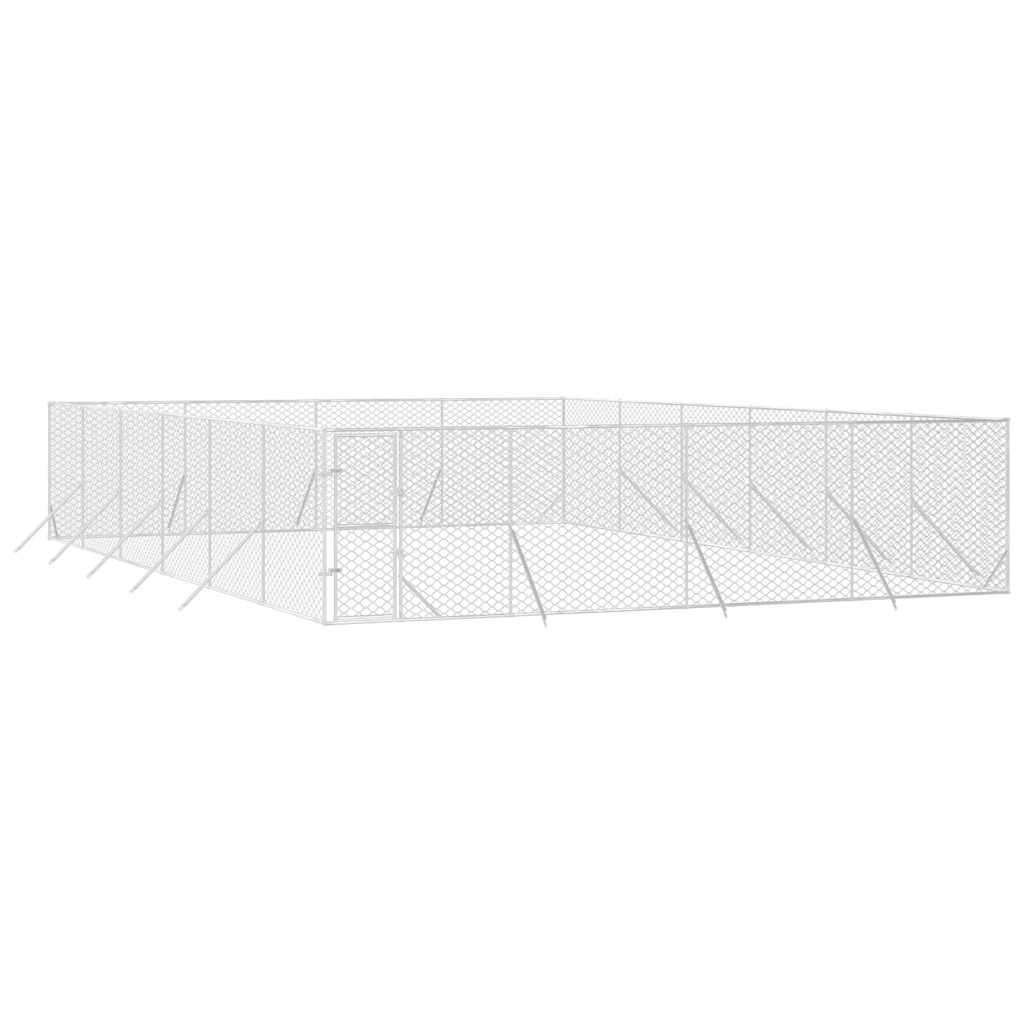 Vidaxl Kojec Zewnętrzny Dla Psa, 8X12X2 M, Stal Galwanizowana