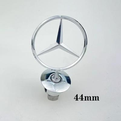 C200 E200 עבור מרצדס בנץ 1 יח' 44 מ"מ 3D מתכת כרום כחול כוכב מכסה מנוע סמל תג עבור מרצדס בנץ W202 W203 W204 W