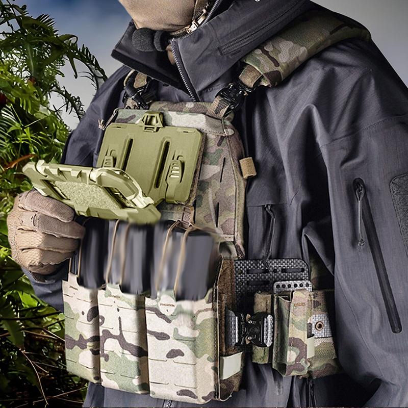 Taktisk Plåthållare Telefonfäste Väst Telefonhållare, Universellt Telefonbröstfäste För Skärmstorlek 4.7"-6.7"